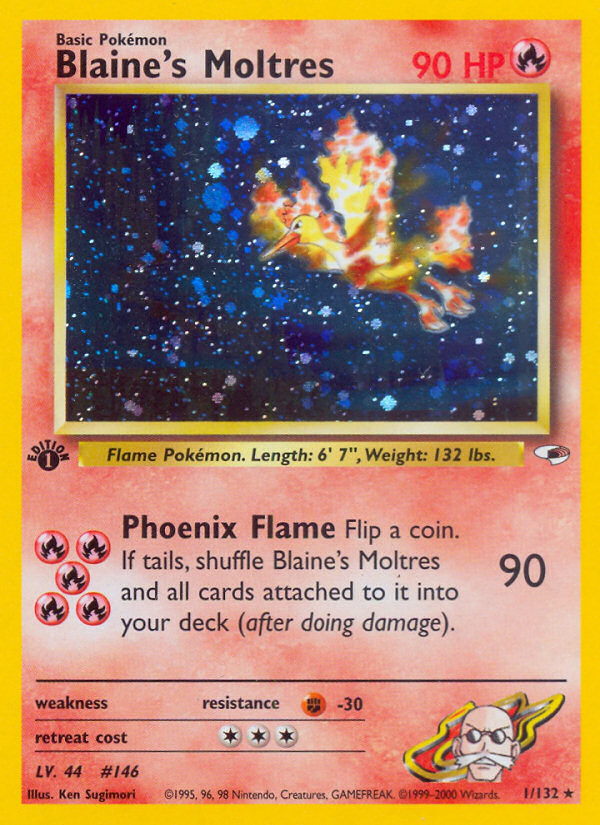Blaine's Moltres (1/132) [Gym Heroes 1st Edition] - Destination Retro