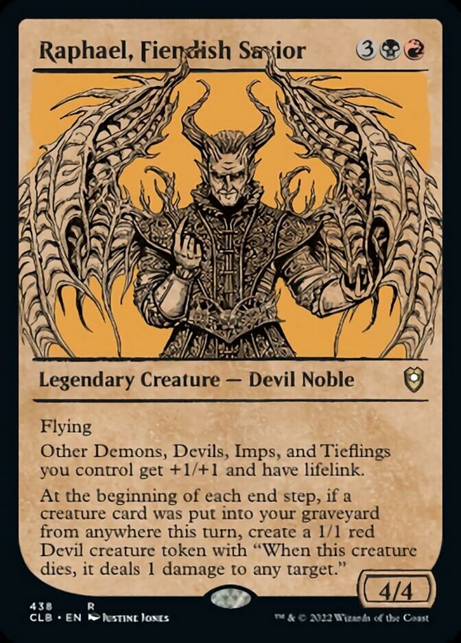 Raphael, Fiendish Savior (Showcase) [Commander Legends: Battle for Baldur's Gate] - Destination Retro