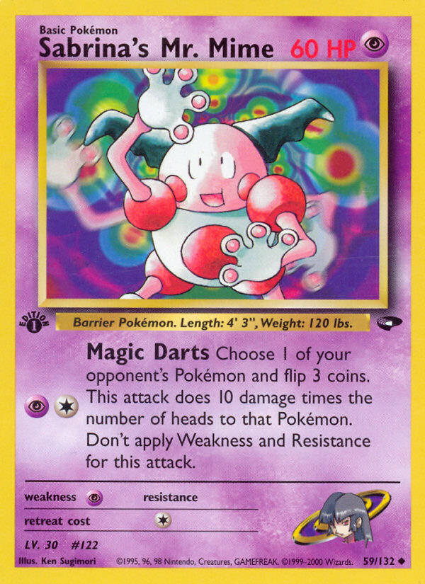 Sabrina's Mr. Mime (59/132) [Gym Challenge 1st Edition] - Destination Retro