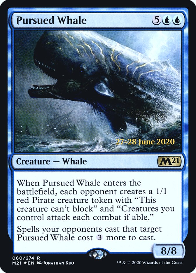 Pursued Whale  [Core Set 2021 Prerelease Promos] - Destination Retro