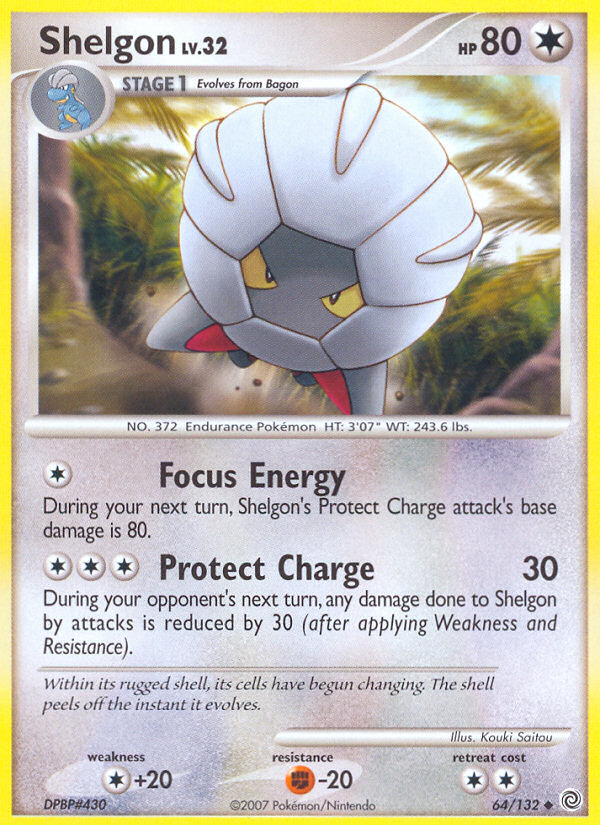 Shelgon (64/132) [Diamond & Pearl: Secret Wonders] - Destination Retro
