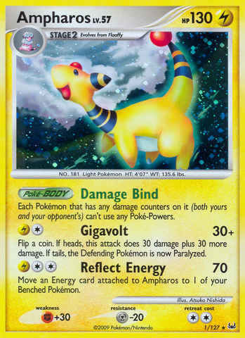 Ampharos (1/127) [Platinum: Base Set] - Destination Retro