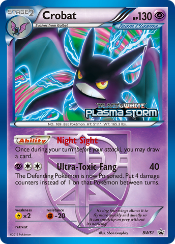 Crobat (BW51) [Black & White: Black Star Promos] - Destination Retro