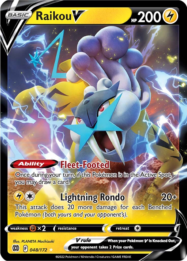 Raikou V (048/172) [Sword & Shield: Brilliant Stars] - Destination Retro
