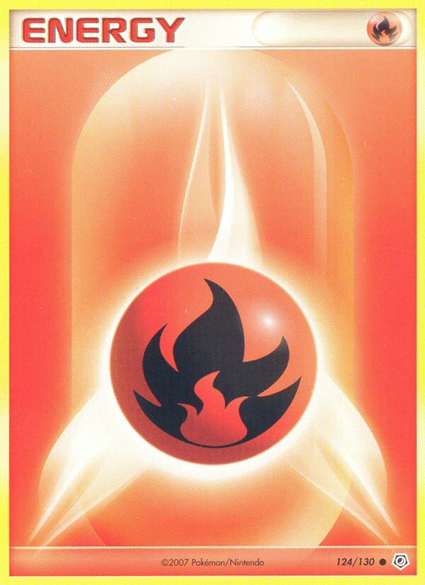 Fire Energy (124/130) [Diamond & Pearl: Base Set] - Destination Retro