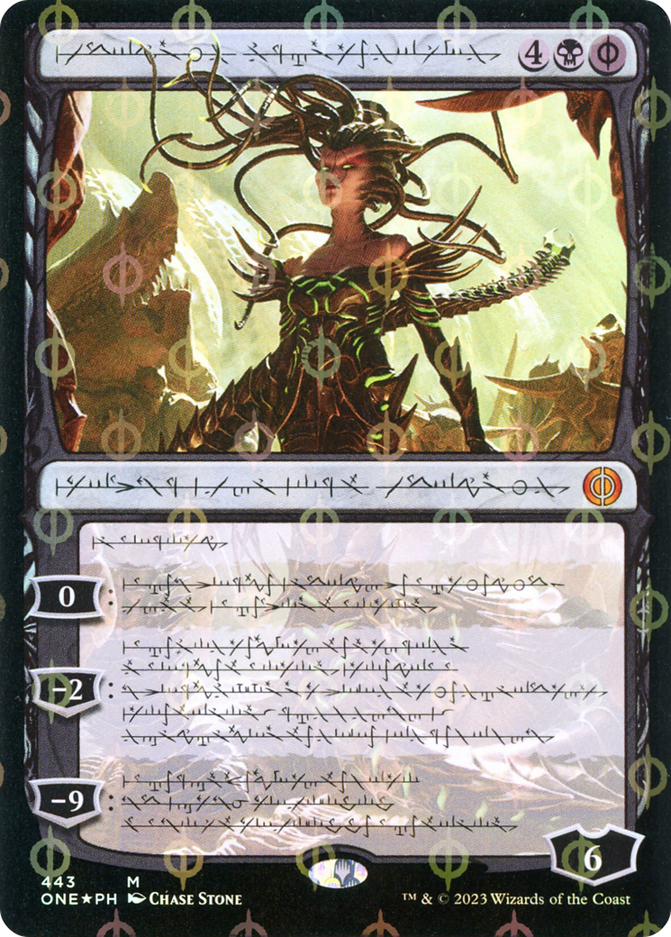 Vraska, Betrayal's Sting (Phyrexian Step-and-Compleat Foil) [Phyrexia: All Will Be One] - Destination Retro