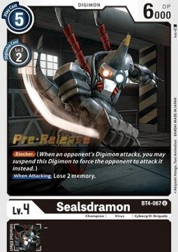 Sealsdramon [BT4-067] [Great Legend Pre-Release Promos] - Destination Retro