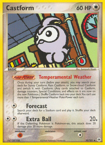 Castform (30/101) [EX: Hidden Legends] - Destination Retro