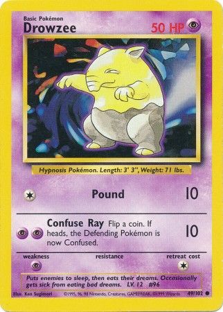 Drowzee (49/102) [Base Set Unlimited] - Destination Retro