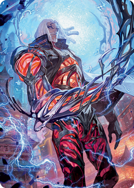 Tezzeret, Betrayer of Flesh Art Card [Kamigawa: Neon Dynasty Art Series] - Destination Retro