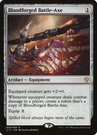 Bloodforged Battle-Axe [Commander 2017] - Destination Retro