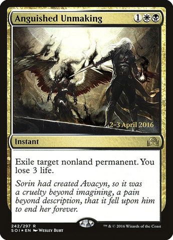 Anguished Unmaking [Shadows over Innistrad Prerelease Promos] - Destination Retro