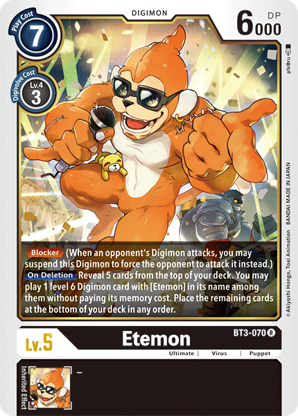 Etemon [BT3-070] [Release Special Booster Ver.1.5] - Destination Retro