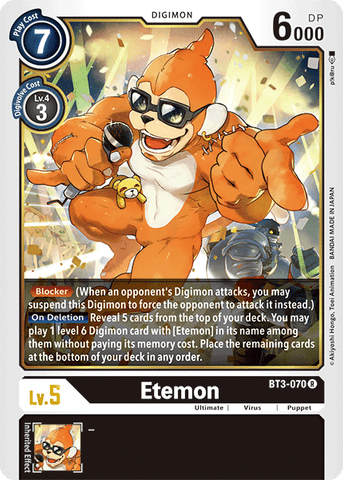 Etemon [BT3-070] [Release Special Booster Ver.1.5] - Destination Retro