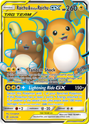 Raichu & Alolan Raichu GX (220/236) [Sun & Moon: Unified Minds] - Destination Retro