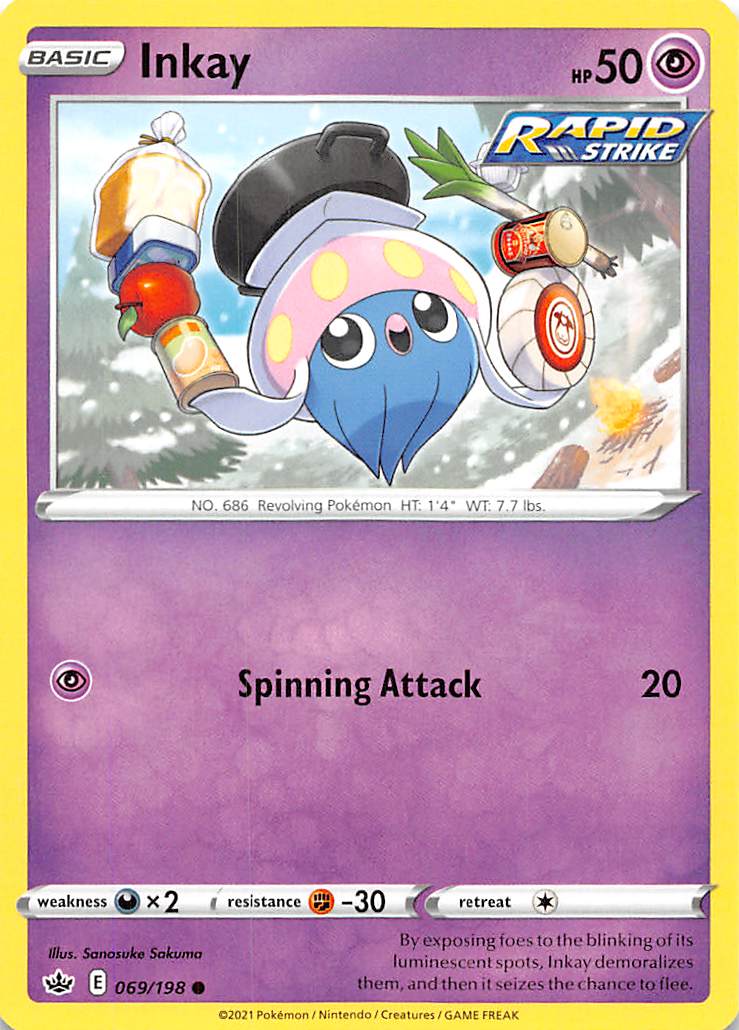 Inkay (069/198) [Sword & Shield: Chilling Reign] - Destination Retro