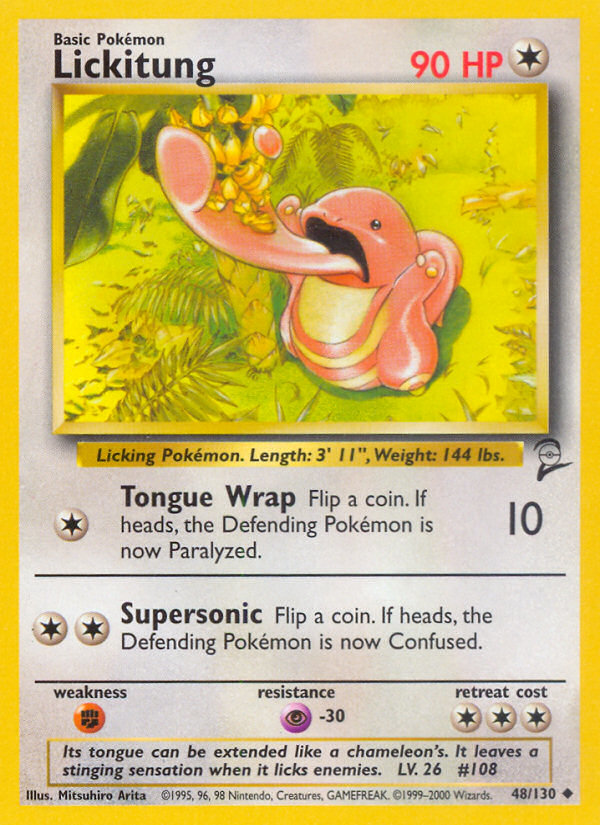 Lickitung (48/130) [Base Set 2] - Destination Retro
