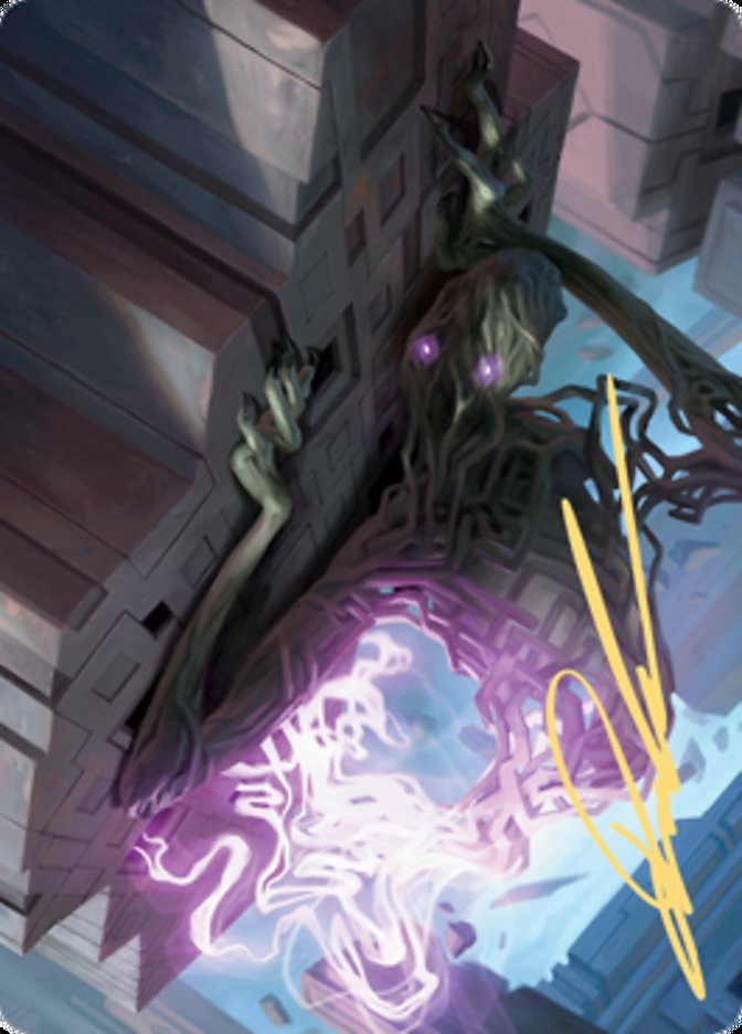 Skyclave Shade Art Card (Gold-Stamped Signature) [Zendikar Rising Art Series] - Destination Retro