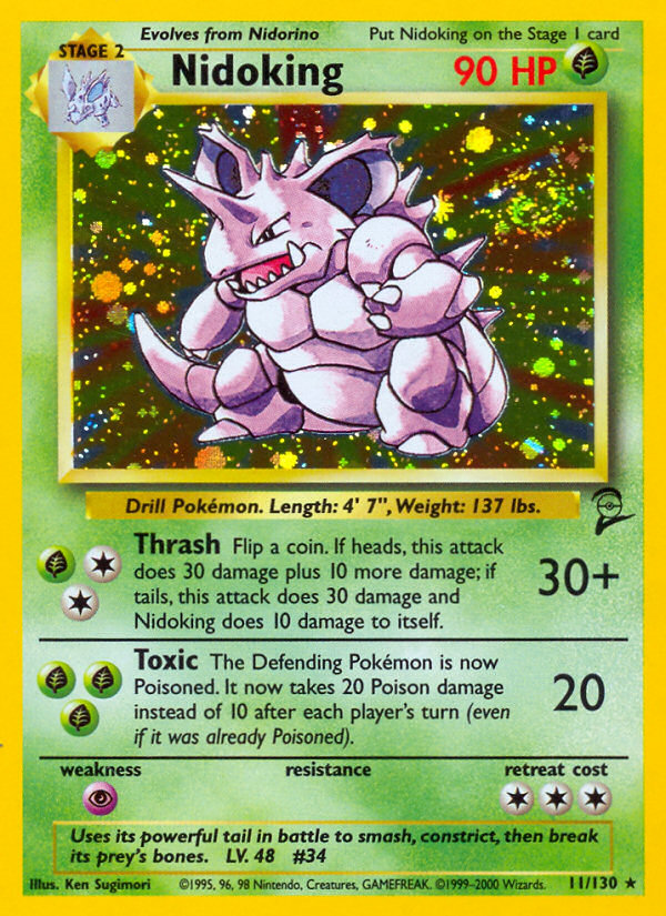 Nidoking (11/130) [Base Set 2] - Destination Retro