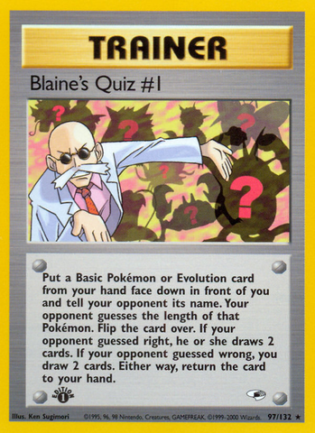 Blaine's Quiz #1 (97/132) [Gym Heroes 1st Edition] - Destination Retro