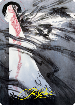 Tendrils of Agony Art Card (Gold-Stamped Signature) [Strixhaven: School of Mages Art Series] - Destination Retro