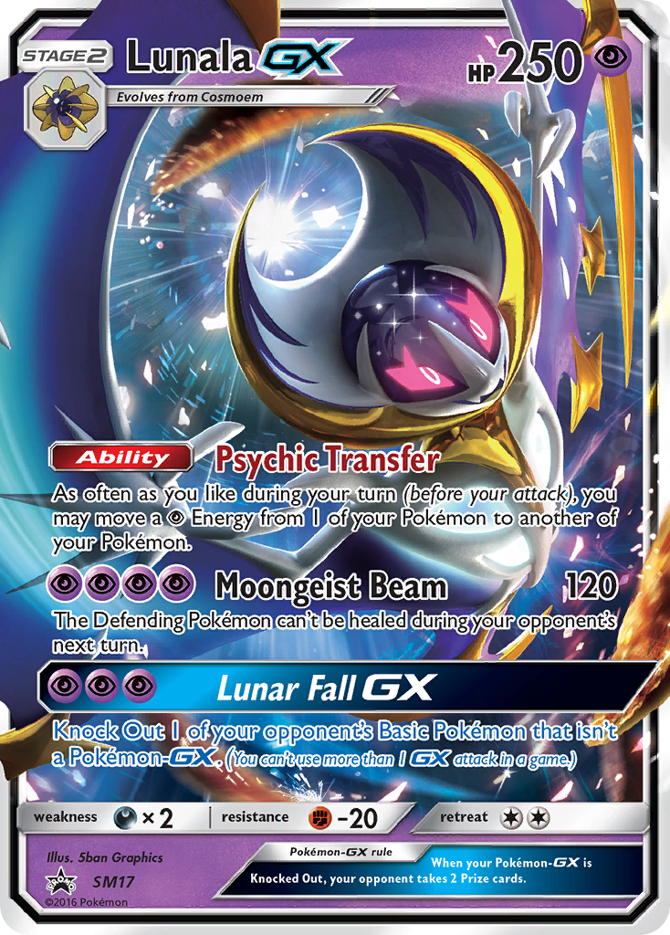Lunala GX (SM17) [Sun & Moon: Black Star Promos] - Destination Retro