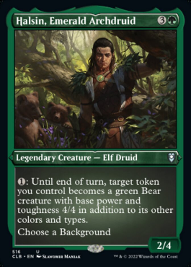 Halsin, Emerald Archdruid (Foil Etched) [Commander Legends: Battle for Baldur's Gate] - Destination Retro