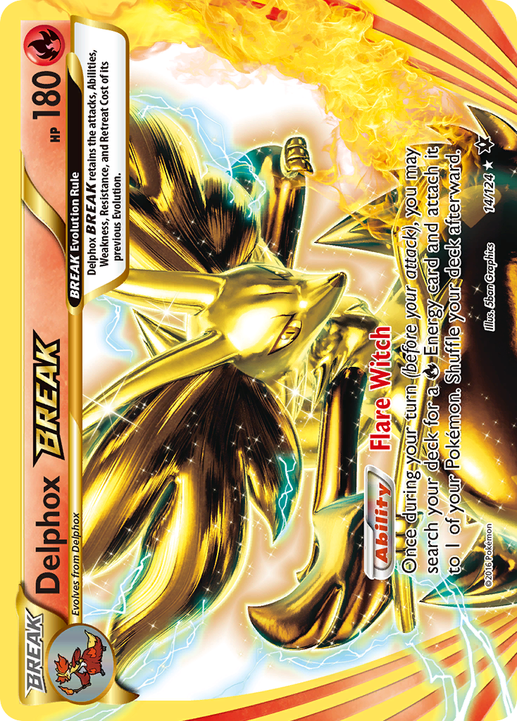 Delphox BREAK (14/124) [XY: Fates Collide] - Destination Retro