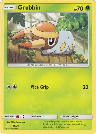 Grubbin (16/30) [Sun & Moon: Trainer Kit - Lycanroc & Alolan Raichu] - Destination Retro