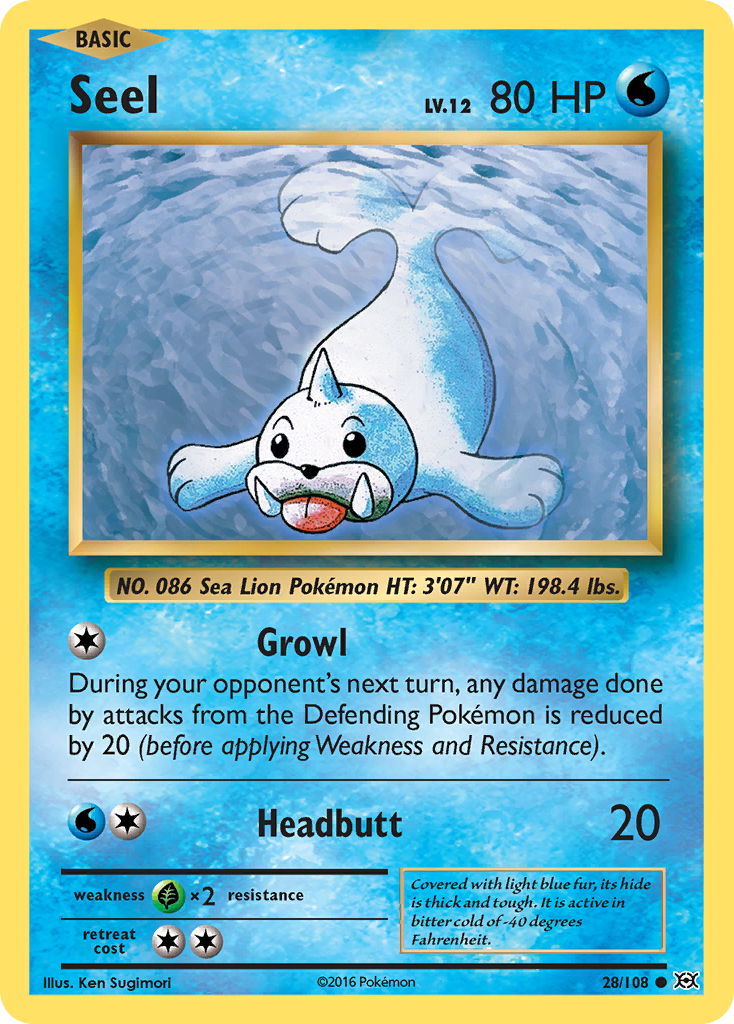 Seel (28/108) [XY: Evolutions] - Destination Retro