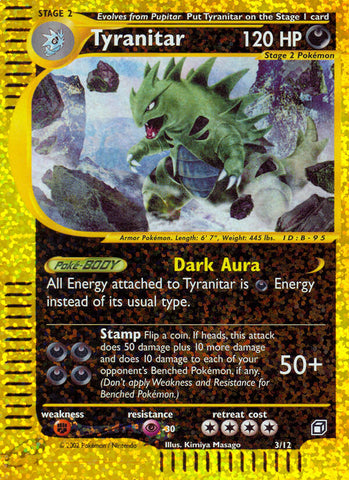 Tyranitar (3/12) [Box Topper] - Destination Retro