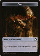 Wolf (013) // Clue (016) Double-sided Token [Challenger Decks 2022 Tokens] - Destination Retro