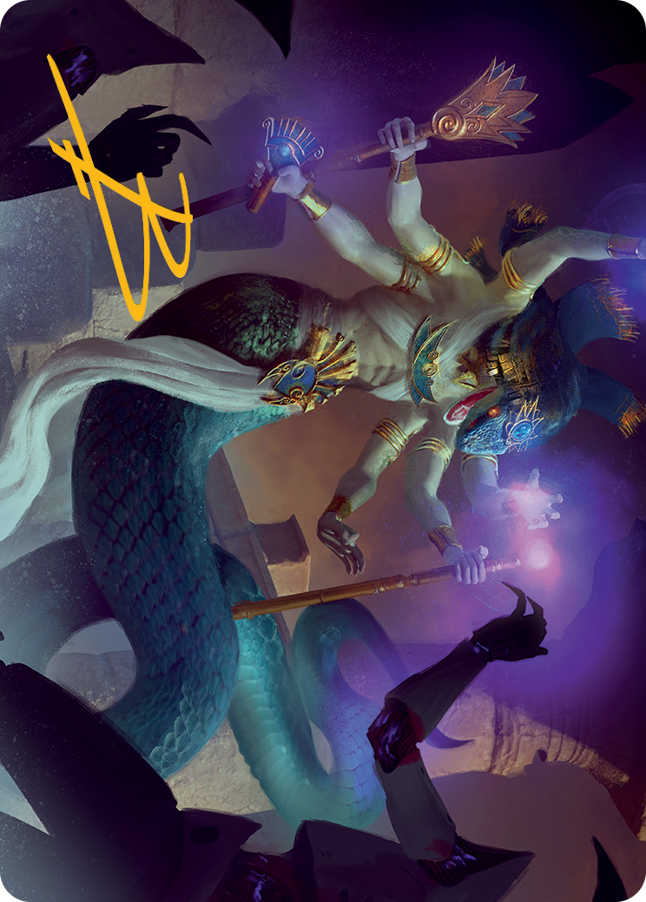 Imoti, Celebrant of Bounty Art Card (Gold-Stamped Signature) [March of the Machine Art Series] - Destination Retro