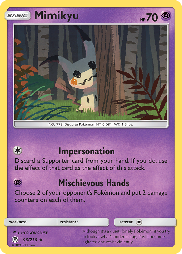 Mimikyu (96/236) [Sun & Moon: Cosmic Eclipse] - Destination Retro