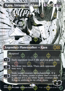 Kaya, Intangible Slayer (Borderless Manga Step-and-Compleat Foil) [Phyrexia: All Will Be One] - Destination Retro