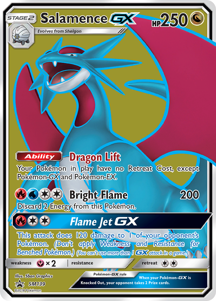 Salamence GX (SM139) [Sun & Moon: Black Star Promos] - Destination Retro