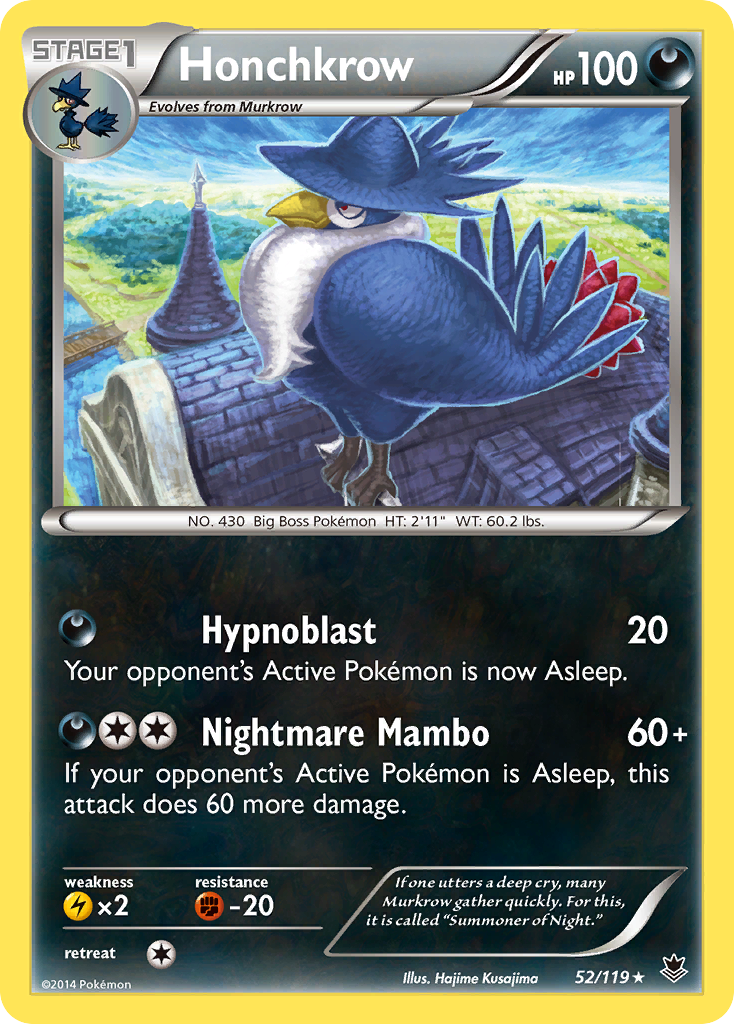 Honchkrow (52/119) [XY: Phantom Forces] - Destination Retro