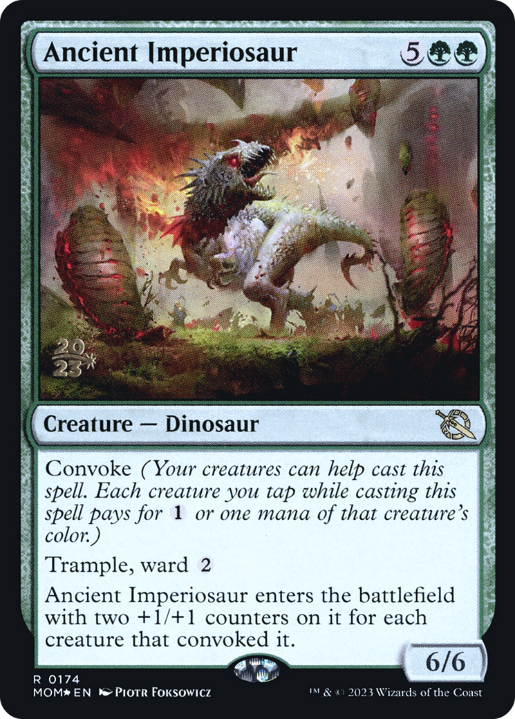 Ancient Imperiosaur [March of the Machine Prerelease Promos] - Destination Retro