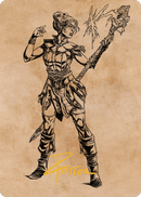 Neera, Wild Mage Art Card (Gold-Stamped Signature) [Commander Legends: Battle for Baldur's Gate Art Series] - Destination Retro