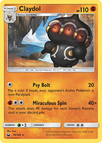 Claydol (79/168) [Sun & Moon: Celestial Storm] - Destination Retro