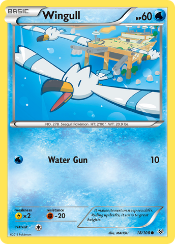 Wingull (18/108) [XY: Roaring Skies] - Destination Retro