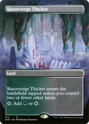 Razorverge Thicket (Borderless Alternate Art) [Phyrexia: All Will Be One] - Destination Retro