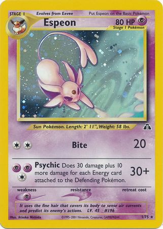 Espeon (1/75) [Neo Discovery Unlimited] - Destination Retro