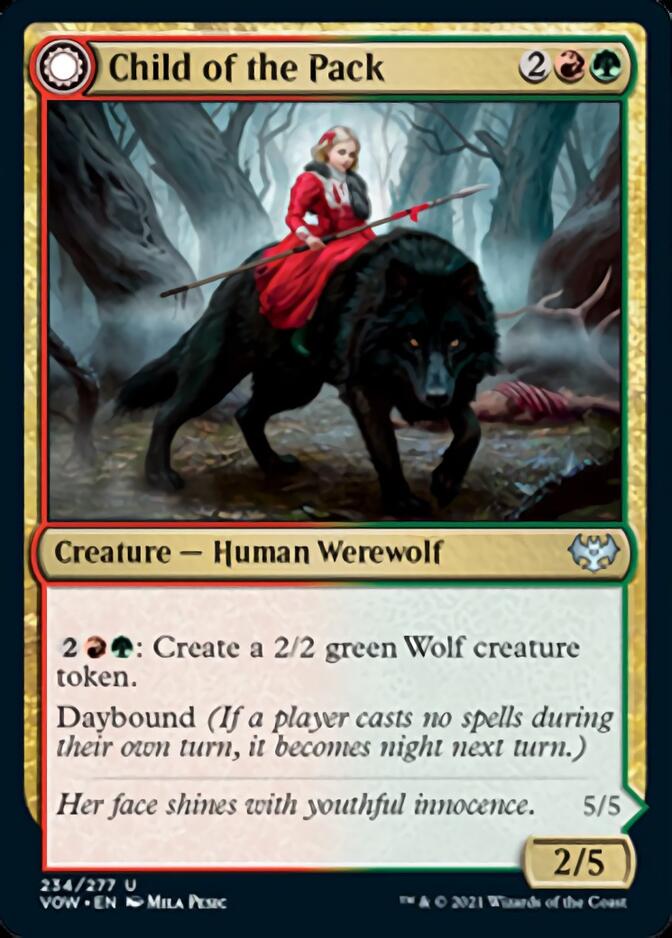 Child of the Pack // Savage Packmate [Innistrad: Crimson Vow] - Destination Retro