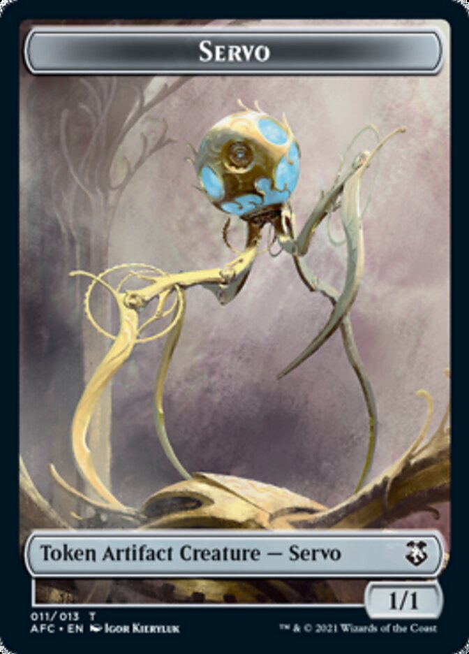 Servo // Treasure Double-sided Token [Dungeons & Dragons: Adventures in the Forgotten Realms Commander Tokens] - Destination Retro
