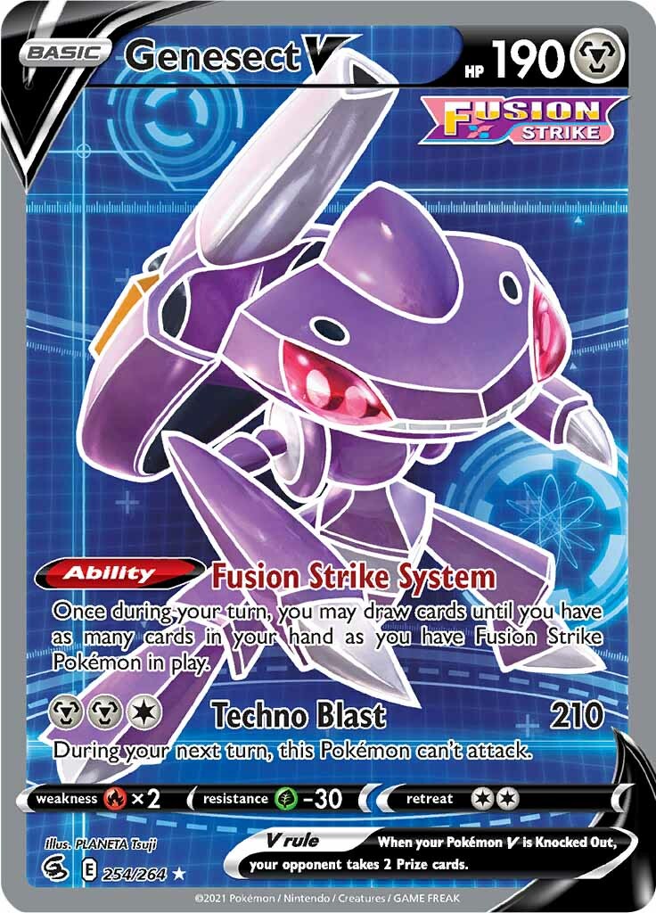 Genesect V (254/264) [Sword & Shield: Fusion Strike] - Destination Retro