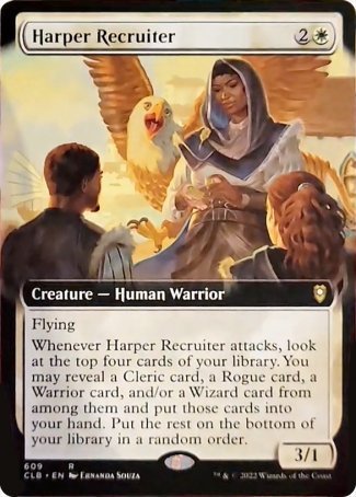 Harper Recruiter (Extended Art) [Commander Legends: Battle for Baldur's Gate] - Destination Retro