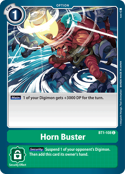 Horn Buster [BT1-108] [Release Special Booster Ver.1.0] - Destination Retro