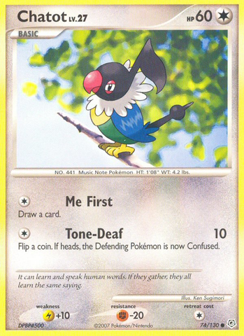 Chatot (74/130) [Diamond & Pearl: Base Set] - Destination Retro