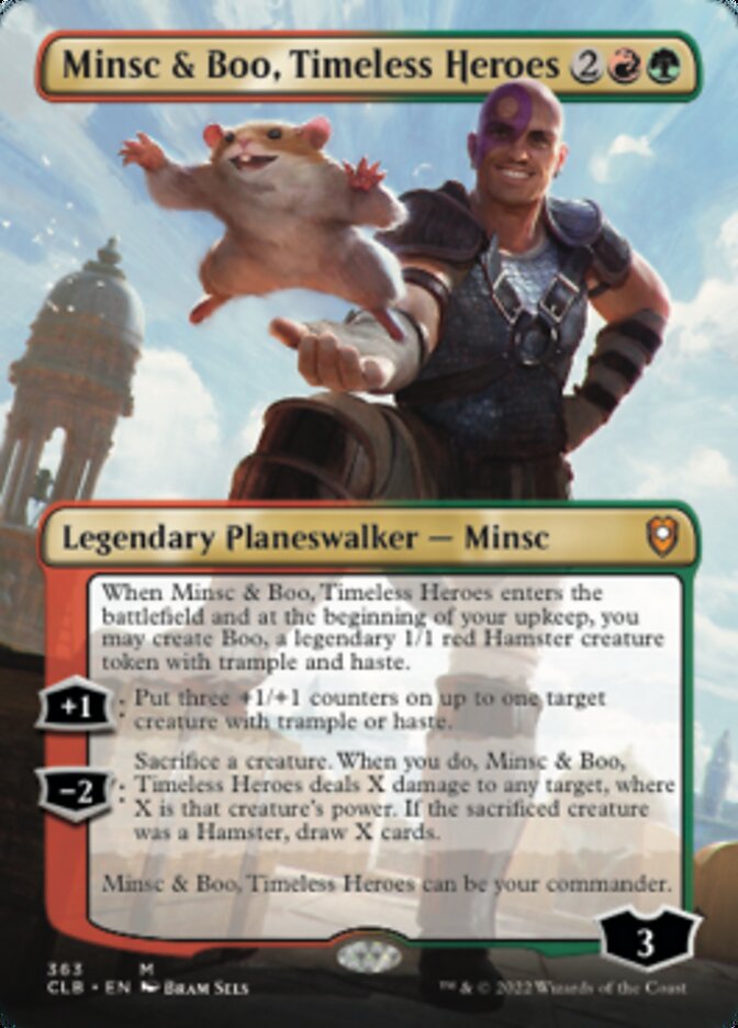 Minsc & Boo, Timeless Heroes (Borderless) [Commander Legends: Battle for Baldur's Gate] - Destination Retro